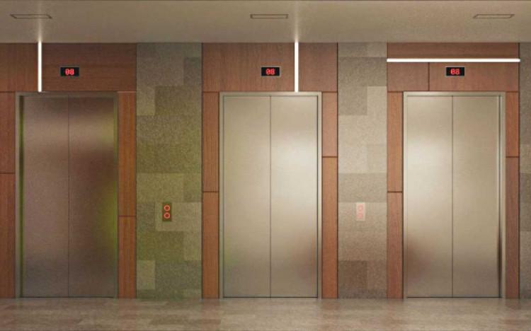 Вид главного лифтового холла